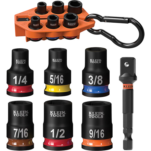 Grab-And-Go Impact Socket Set, SAE, 7 Pcs, Impact, 3/8" Drive Size Distribution Industrielle GC