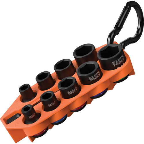 Jeu de douilles &agrave; chocs SAE pr&ecirc;t &agrave; emporter, 10 Mcx, Chocs, Prise de 3/8" Distribution Industrielle GC