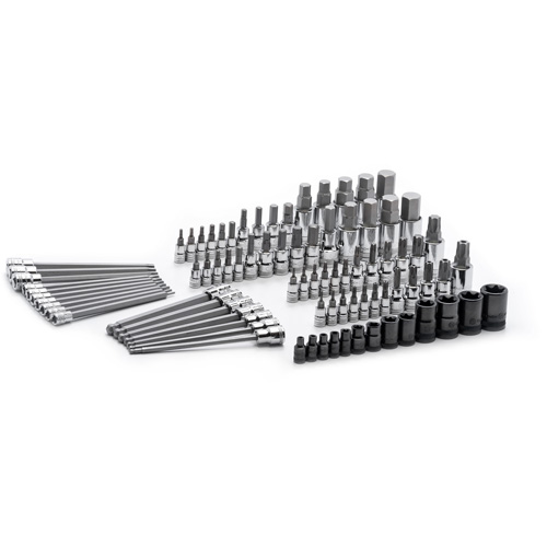 Jeu de forets SAE/m&eacute;triques, Torx externe/Hexagonale/Sph&egrave;re hexagonale/Torx/Torx inviolable, Prise 1/4"/3/8"/1/2", 84 mr Distribution Industrielle GC