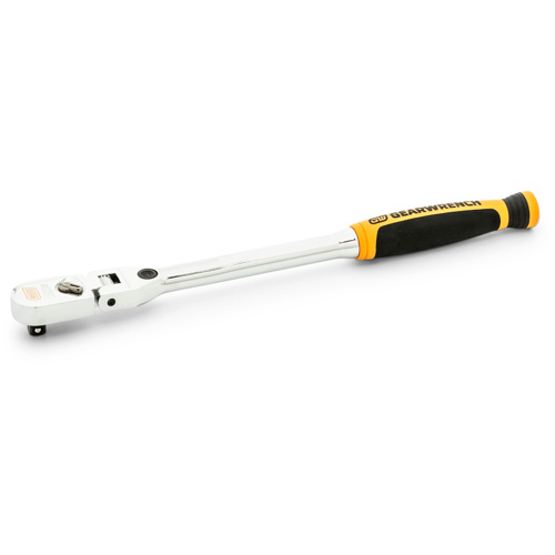 Cl&eacute; &agrave; cliquet &agrave; t&ecirc;te flexible verrouillable 120XP avec poign&eacute;e double mat&eacute;riau Distribution Industrielle GC