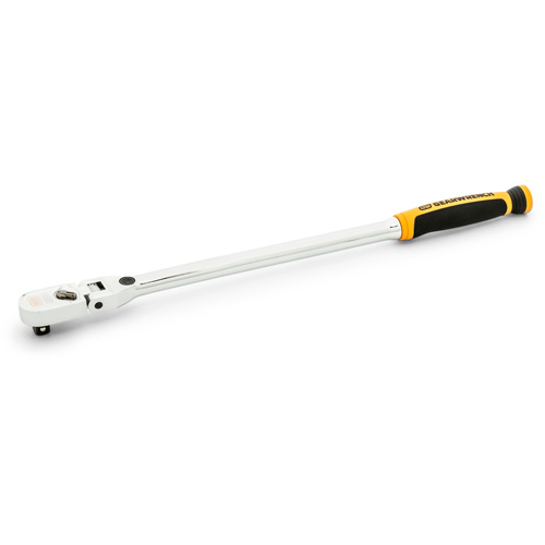 Cl&eacute; &agrave; cliquet &agrave; t&ecirc;te flexible verrouillable 120XP avec poign&eacute;e double mat&eacute;riau Distribution Industrielle GC