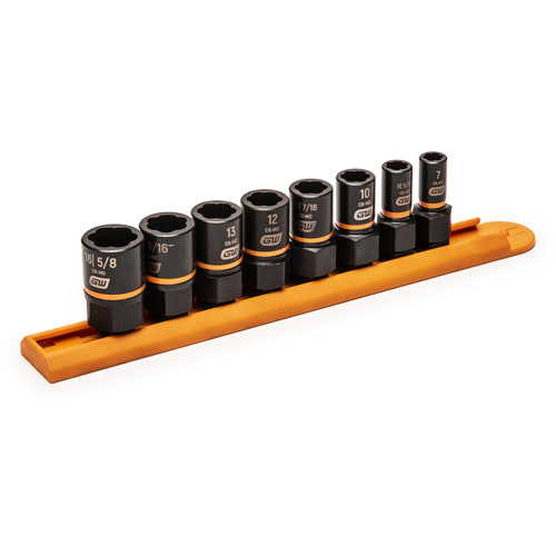 Jeu de douilles d'extraction Bolt Biter, 8 Mcx, Chocs, Prise de 1/4"/3/8" Distribution Industrielle GC
