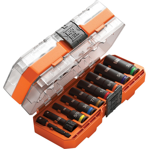 Jeu de douilles KNECT, 9 Mcx, Chocs, Prise de 3/8", Profond Distribution Industrielle GC