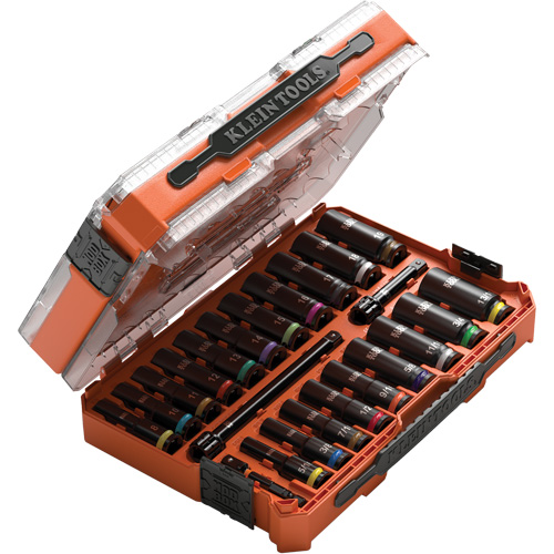 Jeu de douilles KNECT, 23 Mcx, Chocs, Prise de 3/8", Profond Distribution Industrielle GC
