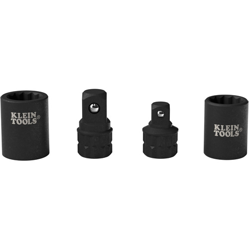 Jeu d'adaptateurs pour cl&eacute; &agrave; douille KNECT 4 mcx, Chocs, Prise 1/2"/3/8", Douille 1/2"/3/8", 0,98" lo, Sph&eacute;rique Distribution Industrielle GC