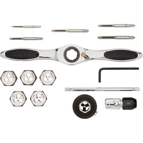 SAE Ratcheting Tap & Die Set, 15 Pieces Distribution Industrielle GC