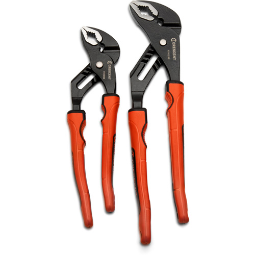 Grip Zone V-Jaw Tongue & Groove Plier Set with Dual Material Rawhide Handle, 2 Pieces Distribution Industrielle GC