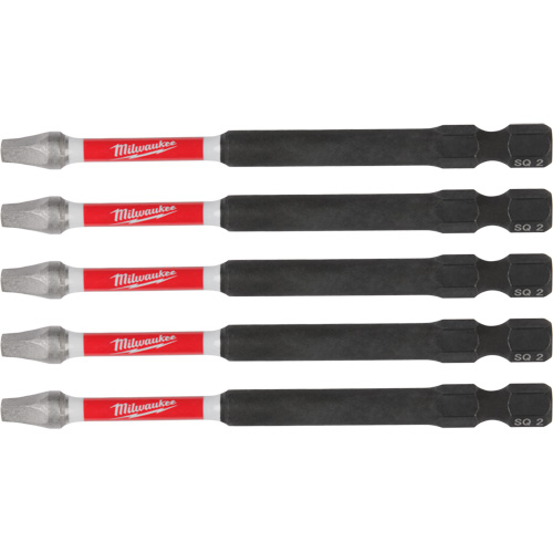 SHOCKWAVE Impact Recess Power Bits, Square, 2 Tip, 3-1/2" Length Distribution Industrielle GC