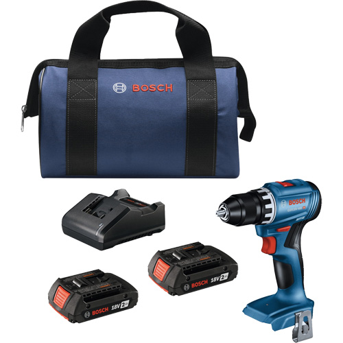 Trousse perceuse-visseuse compacte sans balais, Lithium-ion, 18 V, Mandrin 1/2", Couple 400 lb-po Distribution Industrielle GC