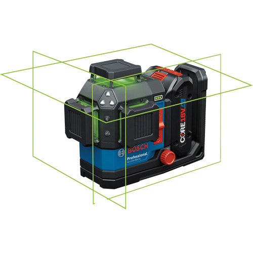 360 Connected Green-Beam Three-Plane Leveling and Alignment Laser Distribution Industrielle GC