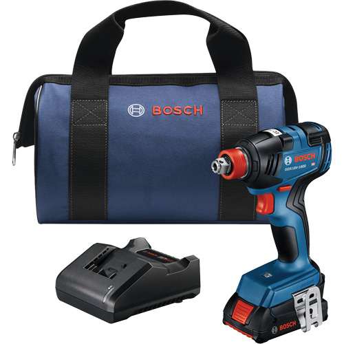 Two-In-One Bit/Socket Impact Driver/Wrench Kit, 1/2", 1800 in-lbs. Max. Torque, 18 V, Lithium-Ion Distribution Industrielle GC