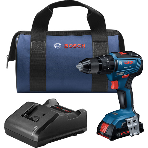 Trousse de perceuse-visseuse &agrave; percussion sans balais EC, 1/2", Mandrin 1/2", 18 V Distribution Industrielle GC