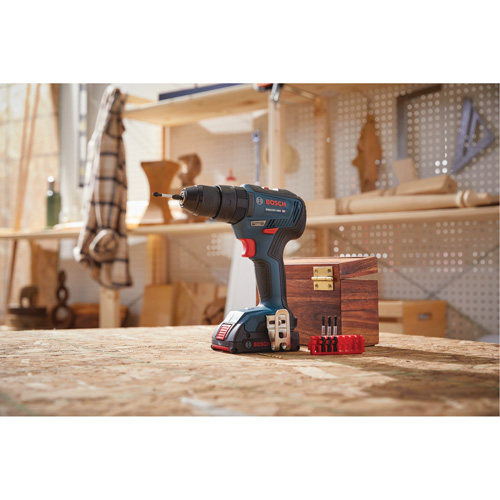 Trousse de perceuse-visseuse &agrave; percussion sans balais EC, 1/2", Mandrin 1/2", 18 V Distribution Industrielle GC