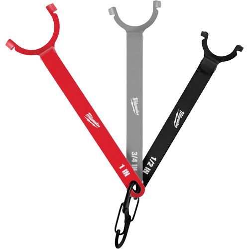 Jeu de cl&eacute;s pour &eacute;crous de blocage, Sp&eacute;cialis&eacute;, 3 morceaux, Imp&eacute;rial Distribution Industrielle GC