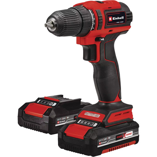 Ensemble perceuse sans fil, Lithium-ion, 18 V, Mandrin 3/8", Couple 354 lb-po Distribution Industrielle GC