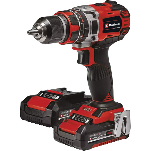 Professional Cordless Hammer Drill/Driver Kit, 1/2" Chuck, 18 V Distribution Industrielle GC