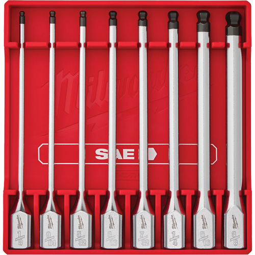 Jeu de douilles longues &agrave; embouts SAE, Sph&egrave;re hexagonale, Prise 3/8", 8 mr Distribution Industrielle GC