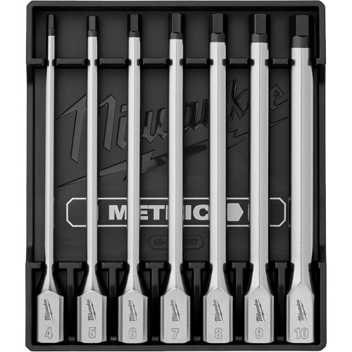 Long Metric Bit Socket Set, Hex, 3/8" Drive, 7 Pcs Distribution Industrielle GC
