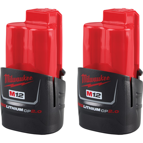 M12 REDLITHIUM CP2.0 Compact Batteries, Lithium-Ion, 12 V, 2 Ah Distribution Industrielle GC