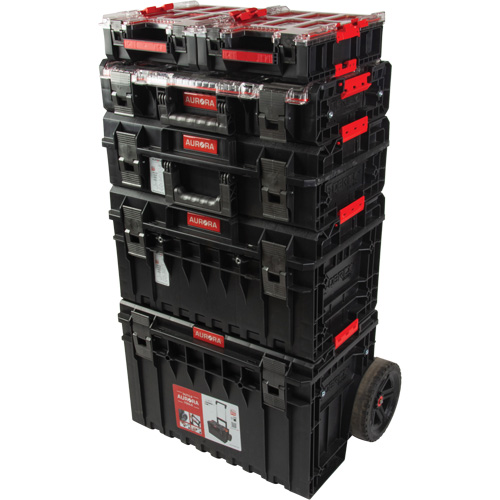 Ensemble de d&eacute;part roulant de coffres &agrave; outils Arx de 5 morceaux, 25-1/5" x 19" x 54-3/5", Noir Distribution Industrielle GC