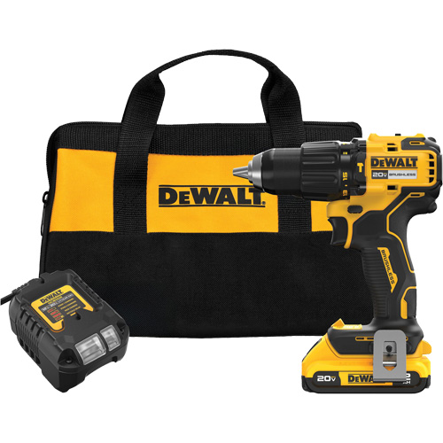 Ensemble de perceuse &agrave; chocs sans fil et sans balai MAX*, Lithium-ion, 20 V, Mandrin 1/2" Distribution Industrielle GC