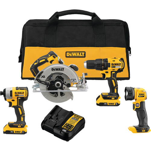 MAX* Cordless Brushless 4-Tool Combo Kit (2.0Ah), 20 V Distribution Industrielle GC