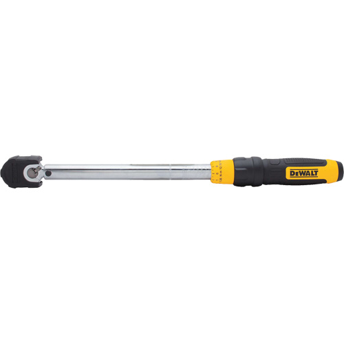 Cl&eacute; dynamom&eacute;trique &agrave; microm&egrave;tre, &agrave; cliquer, Entraînement 3/8" carr&eacute;, 20 - 100 lb-pi/27,11-135. 58 N.m Distribution Industrielle GC