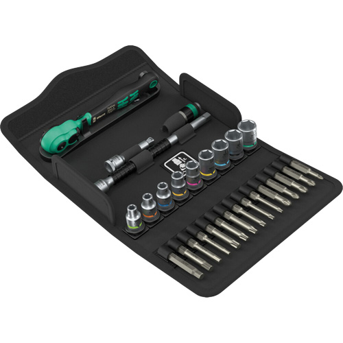 Jeu de cl&eacute; &agrave; cliquet SA 14 Zyklop Comfort avec levier dinversion, 28 Mcx, Prise de 1/4" Distribution Industrielle GC