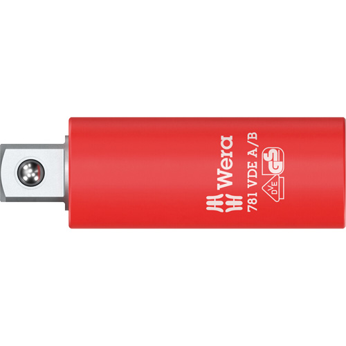 Adaptateur isol&eacute; VDE A/B, Prise 1/4", Douille 3/8", 2,78" lo, Sph&eacute;rique Distribution Industrielle GC