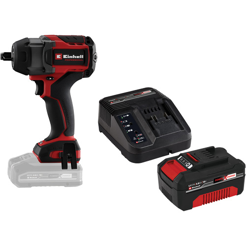 Professional Cordless Impact Wrench with 4Ah PXC Battery & Charger Starter Kit, 18 V, 1/2" Socket Distribution Industrielle GC