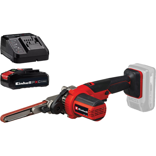 Ponceuse-lime &agrave; courroie 18" sans fil avec batterie 2,5 Ah PXC et ensemble de d&eacute;part de chargeur Distribution Industrielle GC