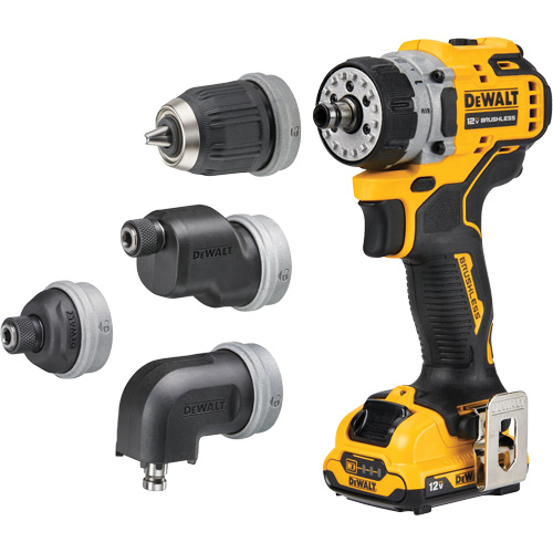 XTREME Brushless Cordless 5-in-1 Drill/Driver Kit, Lithium-Ion, 12 V, 3/8" Chuck Distribution Industrielle GC
