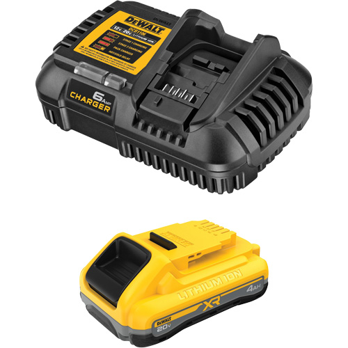 Ensemble de bloc-pile et chargeur XR POWERPACK, Lithium-ion, 20 V, 4 Ah Distribution Industrielle GC