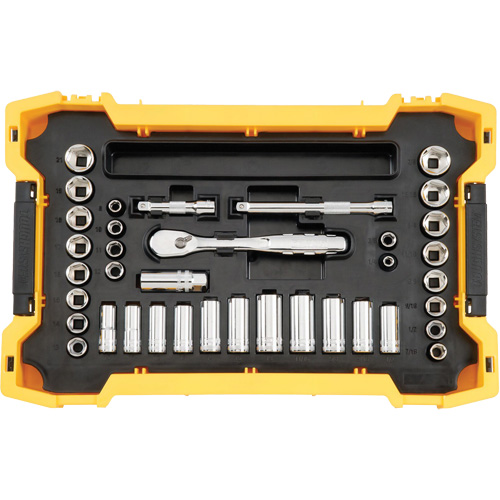 Jeu d'outils 3/8" & 1/2" pour m&eacute;canicien avec plateau & couvercle TOUGHSYSTEM 2.0 Distribution Industrielle GC