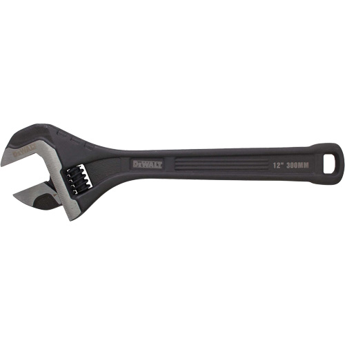 All Steel Adjustable Wrench, 12" L, Black/Plain Distribution Industrielle GC