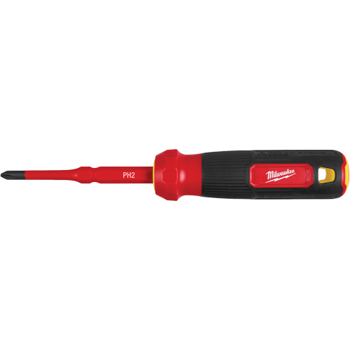Tournevis &agrave; embouts interchangeables &agrave; tige articul&eacute;e isol&eacute; 1000 V, 2-en-1, 8-4/5" lo, Prise Coussin&eacute;e Distribution Industrielle GC