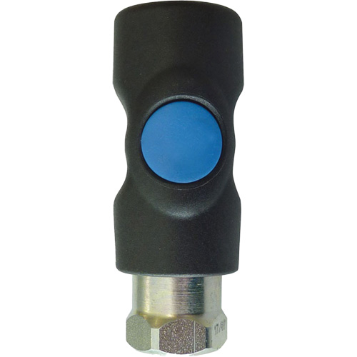 Raccord industriel rapide TOPQUIK S1, Composite en polyester/Acier inoxydable, 1/4", NPT femelle, 174 PSI Distribution Industrielle GC