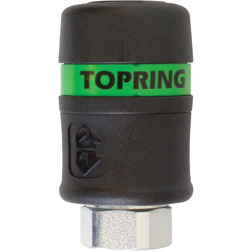 Raccord rapide TOPQUIK Ultraflo 7,8 mm, Composite en polyester, 3/8", NPT femelle, 174 PSI Distribution Industrielle GC