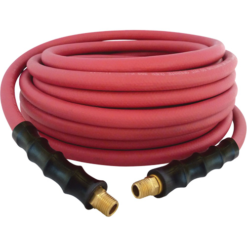 MAXPRO Rubber Hose, Air/Water, EPDM Rubber/Polyester, 3/8" dia. x 50', 300 psi, 1/4 NPT Distribution Industrielle GC