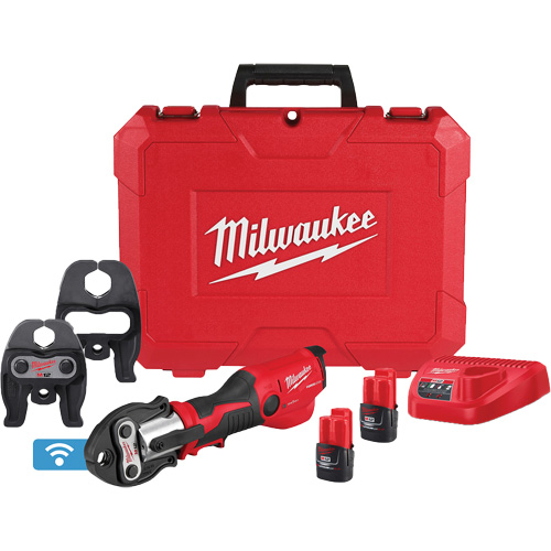 M12 FORCE LOGIC Press Tool Kit with ONE-KEY with CTS-V Jaws, 1/2" - 1", Power Driven Distribution Industrielle GC