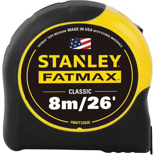 Ruban &agrave; mesurer FATMAX, 1-1/4" x 26'/8 m, Marques de goujon Imp&eacute;rial & m&eacute;trique Distribution Industrielle GC