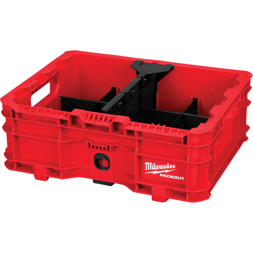 PACKOUT Low-Profile Crate, 15" x 18-5/8" x 6-5/8", Black/Red Distribution Industrielle GC