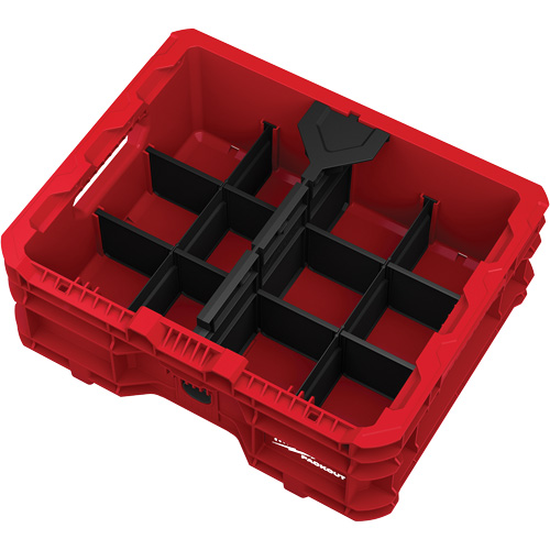PACKOUT Low-Profile Crate, 15" x 18-5/8" x 6-5/8", Black/Red Distribution Industrielle GC