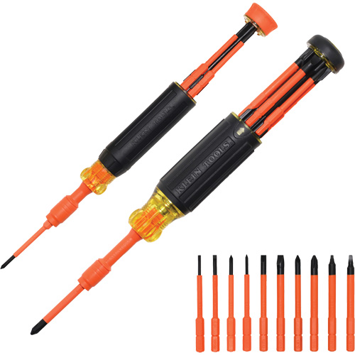 Ensemble de tournevis isol&eacute;s autoverrouillants 10-en-2 Distribution Industrielle GC