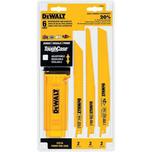 Bi-Metal Reciprocating Saw Blade Set with Telescoping Case Distribution Industrielle GC