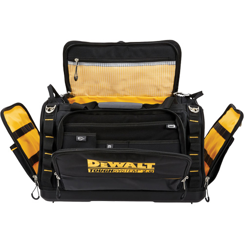 Sac &agrave; outils de chantier ToughSystem 2.0 r&eacute;sistant &agrave; la salet&eacute;, 1680 Denier, 50 pochettes, Noir/Jaune Distribution Industrielle GC