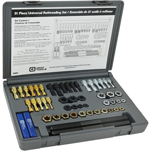 Universal Rethreading Set, 51 Pieces Distribution Industrielle GC