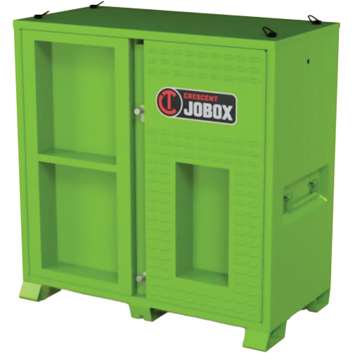 Armoire ventil&eacute;e pour le rangement d'&eacute;PI sur place, Acier, Vert lime haute visibilit&eacute; Distribution Industrielle GC