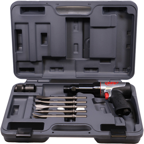 Marteau pneumatique robuste avec burins, 21,8 pi³/min, 1/4" NPT, 2600 coups/min, 3/4" x 3-3/4" (19,05 mm x 95,25 mm) Distribution Industrielle GC