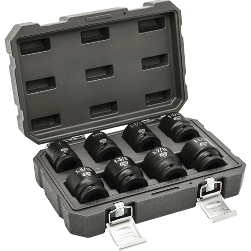 6-Point SAE Socket Set, 8 Pcs, Impact, 3/4" Drive Size Distribution Industrielle GC